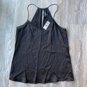 Embroidered V-Neck 100% Silk Barcelona Cami.